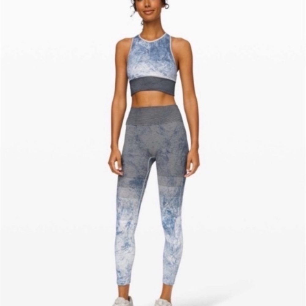 Lululemon Ebb to Train Tye Dye Tight Wash Size 10